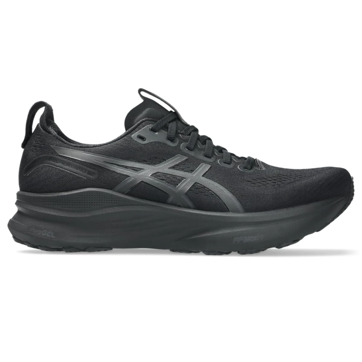 ASICS Men's Gel-Kayano 32 Running Shoes, Black/Graphite Grey, 14 Wide