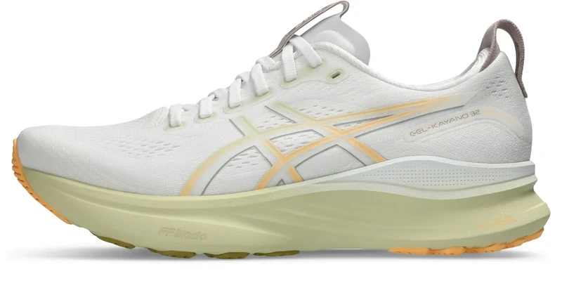 ASICS Men's Gel-Kayano 32 Running Shoes, White/Orange Glow, 11 UK