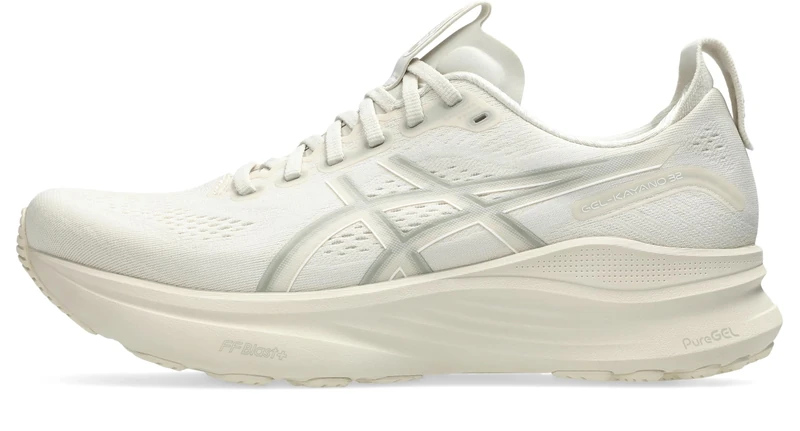 ASICS Gel-Kayano 32 Sneaker, Oatmeal/Meteor Grey, 11 UK