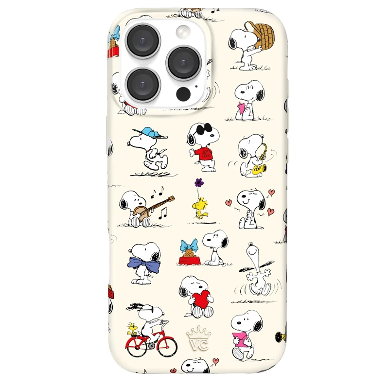 Velvet Caviar x Snoopy Phone Case for iPhone 16 Pro Max - Compatible with MagSafe [10ft Drop Tested] - Snoopy Moods - Image 1
