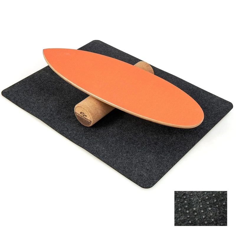 FANTASK Wooden Balance Board, Balance Trainer Trick Board for Home, Including Cork Roll, Balance Board Made of 8 High-Quality Wood Layers Pressed