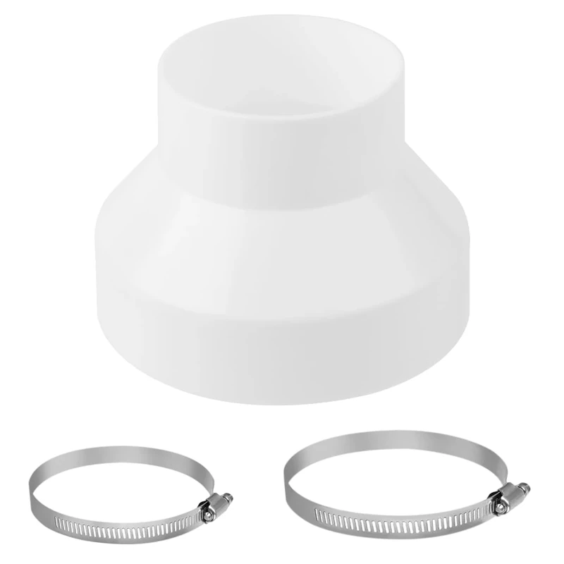 Amentalove 150mm to 100mm Duct Reducer Clips - 6 to 4 Inch Coupler