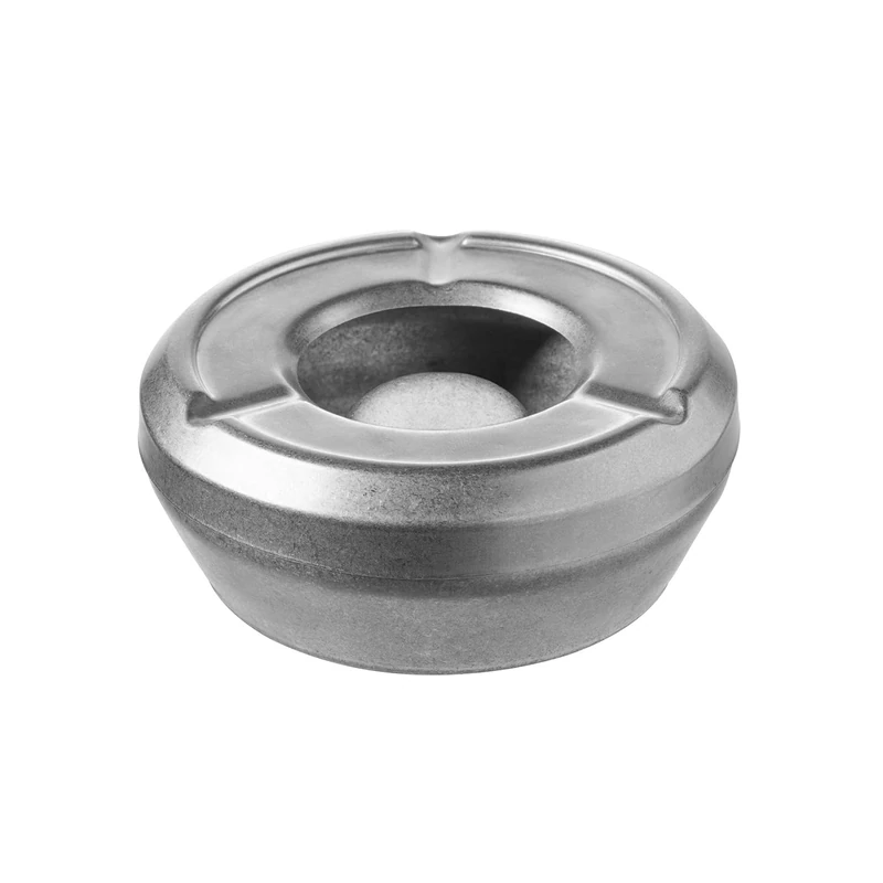 APS 72 Wind Ashtray Stainless Steel Vintage Look Diameter 10 cm Height 4.5 cm - Image 1
