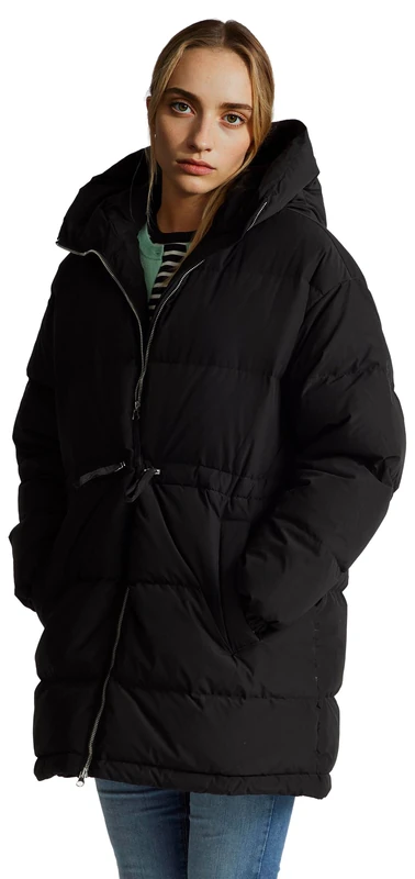 United Colors of Benetton Women's Giaccone 22t6dn087 Jacket, Black, S