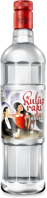 Kulüp Rakı Delüks 70cl │ 45% ABV, Distilled from 100% Fresh Anatolian Grapes│From the First Rakı of Republic of Türkiye | Rich yet Mellow Flavour | Award-Winning Aniseed Spirit | Made in Türkiye