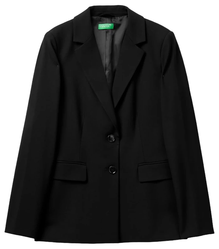 United Colors of Benetton Women's Jacket, Black, 8