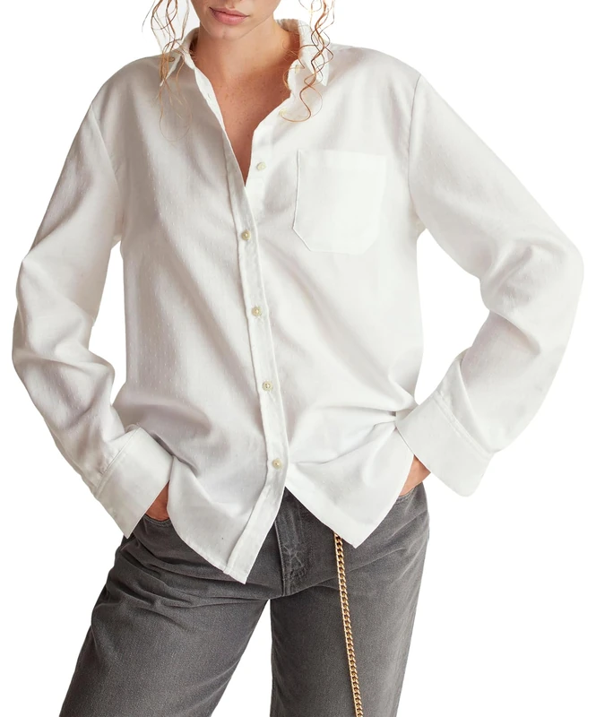 United Colors of Benetton Women's Shirt, White, M