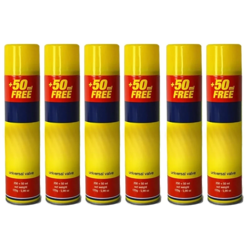 Straame Clipper Gas Refill Canister - 300ml Capacity- Universal Refill Fluid for Lighters, Torches, and Camping Stoves (Pack of 6)
