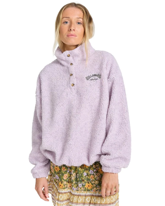 Billabong Fleece RUN THE ROAD Women's Purple XL
