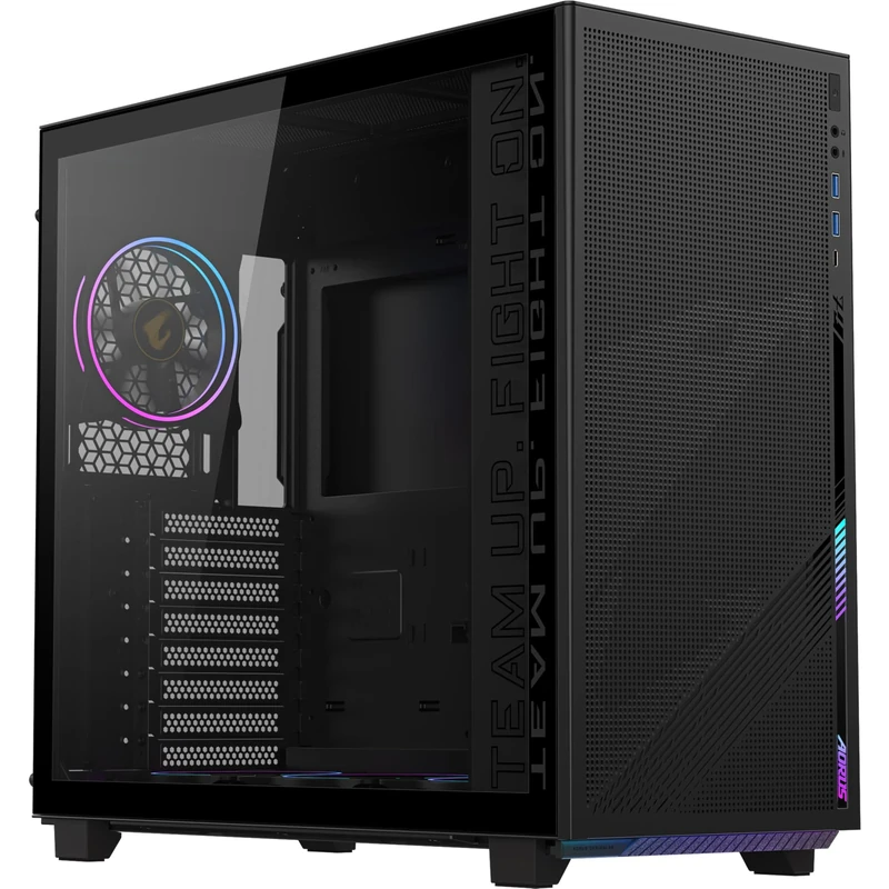 Aorus C400 Glass Mid Tower Case - Black