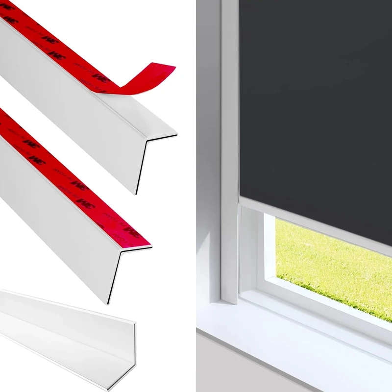 iHomeBlinds 100% Flexible Blackout Light Blocking Strips for Blinds & Shades 2PCS (118 PCS) - Image 1
