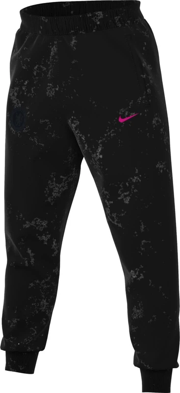 NIKE FC Chelsea Third Men's Football Trousers, Black/Pink Prime, FZ4174-010, L
