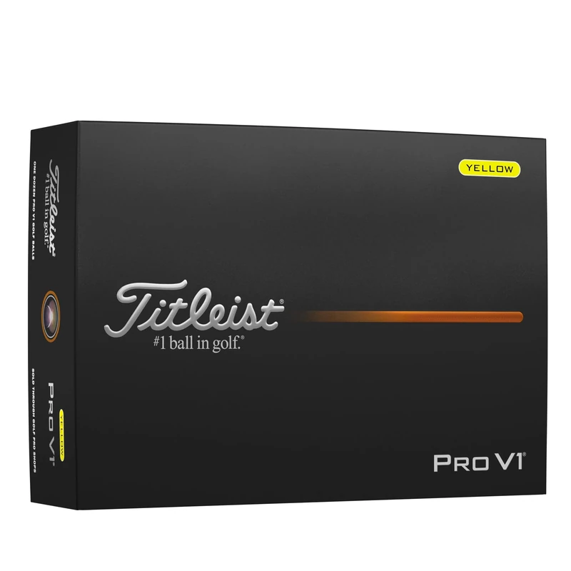 Titleist Pro V1 Golf Ball, Pack of 12, Yellow
