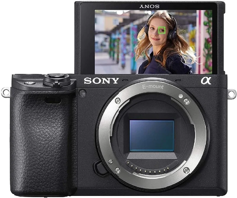 Sony Alpha 6400 APS-C Mirrorless Camera (24.2MP, Real-Time Eye Autofocus, 4K Video, 0.02s Fast AF, Tiltable Screen, Ideal for Vlogging, Travel and Content Creation)