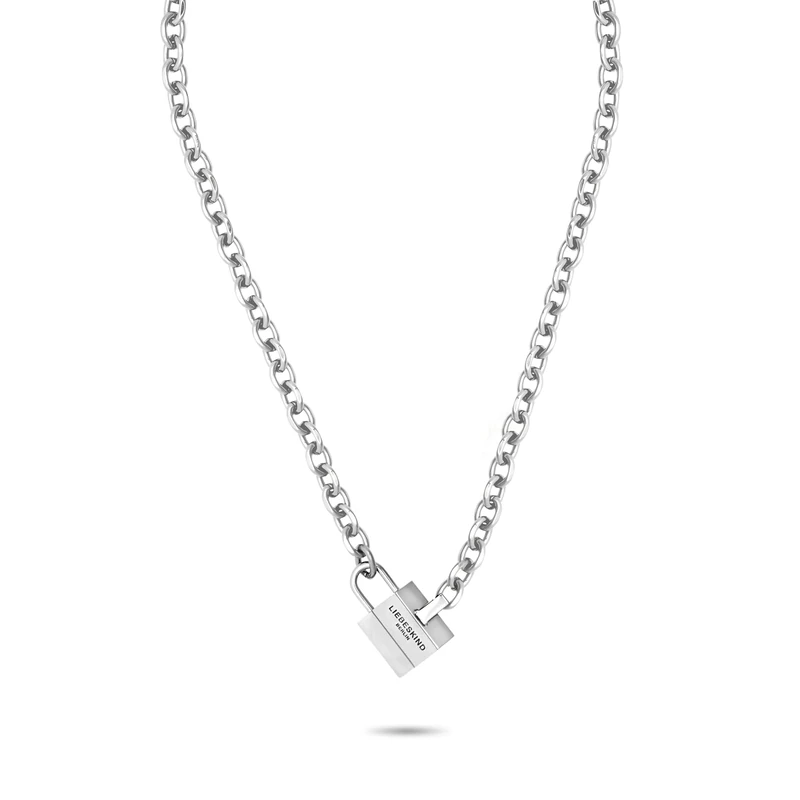 Liebeskind Berlin LJ-1626-N-45 Necklace Stainless Steel in Silver, 45 cm, Stainless Steel, No Gemstone