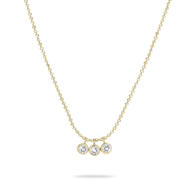 Tamaris Necklace TJ-0604-N-45 925 Silver IP Gold, 45 cm, Stainless Steel, Cubic Zirconia