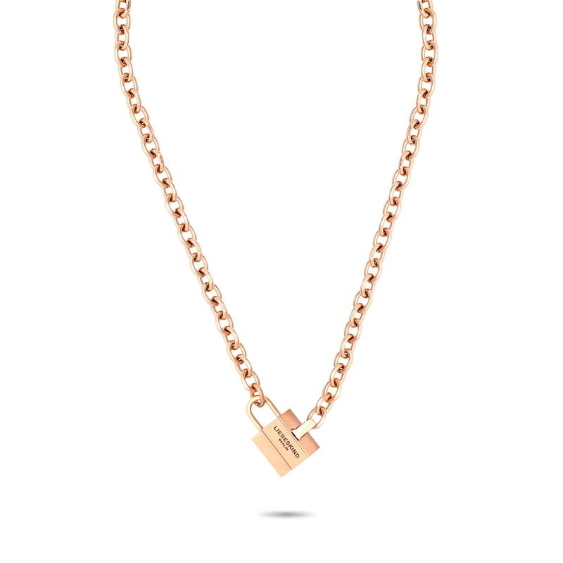 Liebeskind Berlin LJ-1628-N-45 Necklace Stainless Steel in IP Rose Gold, 45 cm, Stainless Steel, No Gemstone