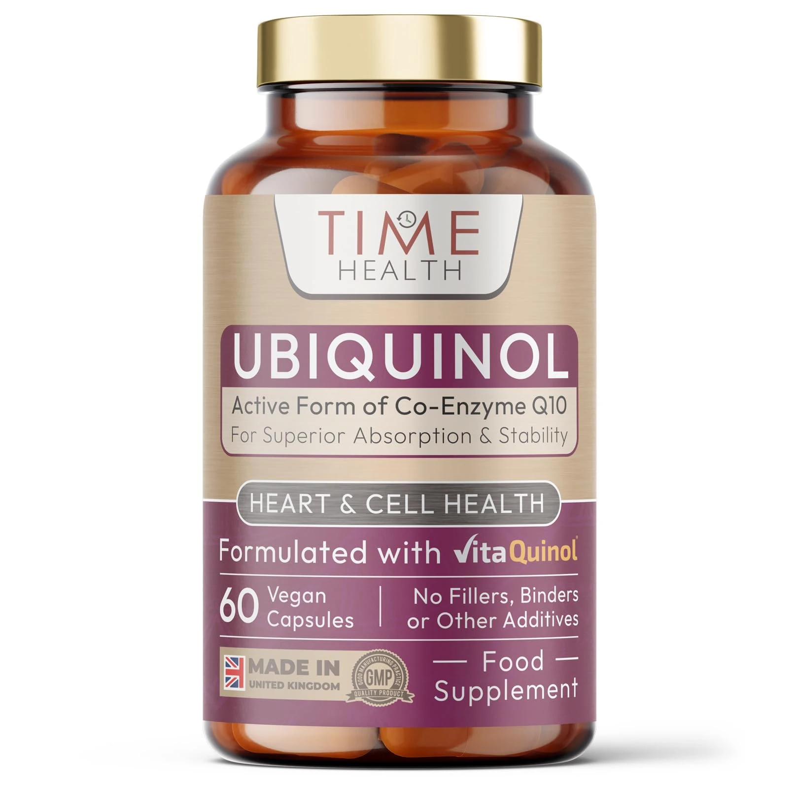 Ubiquinol - 200mg per Serving - Active Coenzyme Q10 - Enhanced Absorption - Mitochondrial & Heart Support - UK Made - GMP - Additive Free - Vegan