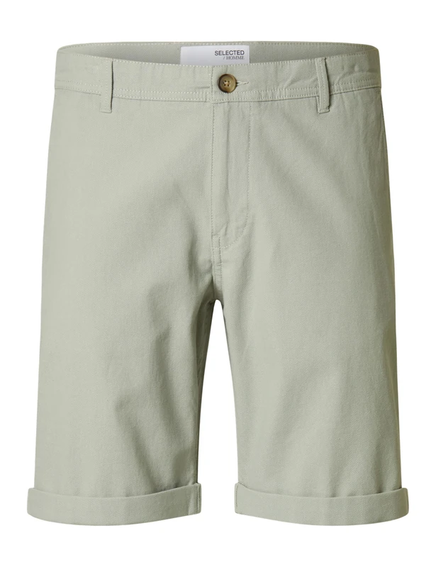 SELECTED HOMME Men's Slhslim-Luton Flex Shorts Noos, Iceberg Green, L