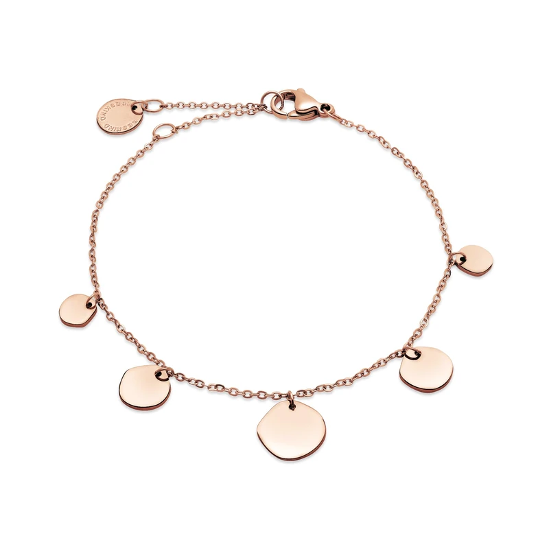 Liebeskind Berlin LJ-1660-B-21 Bracelet Stainless Steel in IP Rose Gold, 21 cm, Stainless Steel, No Gemstone