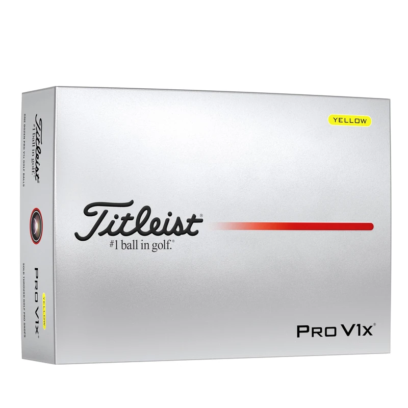 Titleist Pro V1x Yellow Golf Ball - Pack of 12