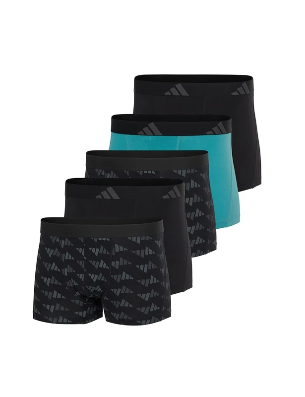 adidas Men's Trunks (5PK) Active Flex Cotton Comfortable Underwear Shorts/Pants, Assorted_4AM019, S, Assorted_4am019, S