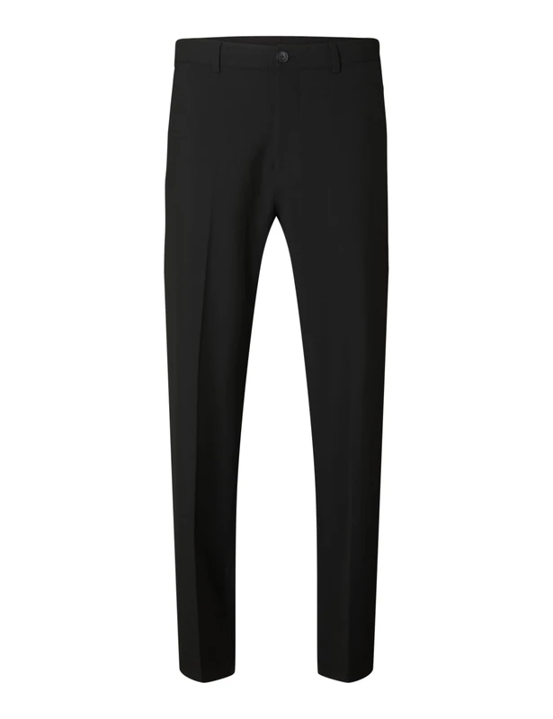 SELECTED HOMME Male Loose fit Pants 220, Black, 32 W/32 L