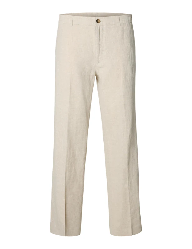 SELECTED FEMME Slh196-Straight Leroy Sun Pant, Pure Cashmere, S