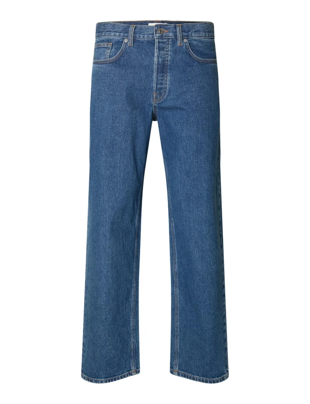 SELECTED FEMME Slh220-Loose Ben Kori Jeans Noos, Medium Blue (Medium Blue Denim), 36 W/32 L