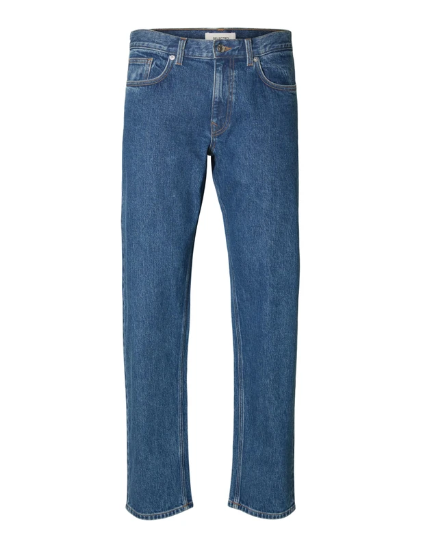 SELECTED FEMME Slh196-Straight Ben Kori Jeans Noos, Medium Blue (Medium Blue Denim), 30 W/34 L