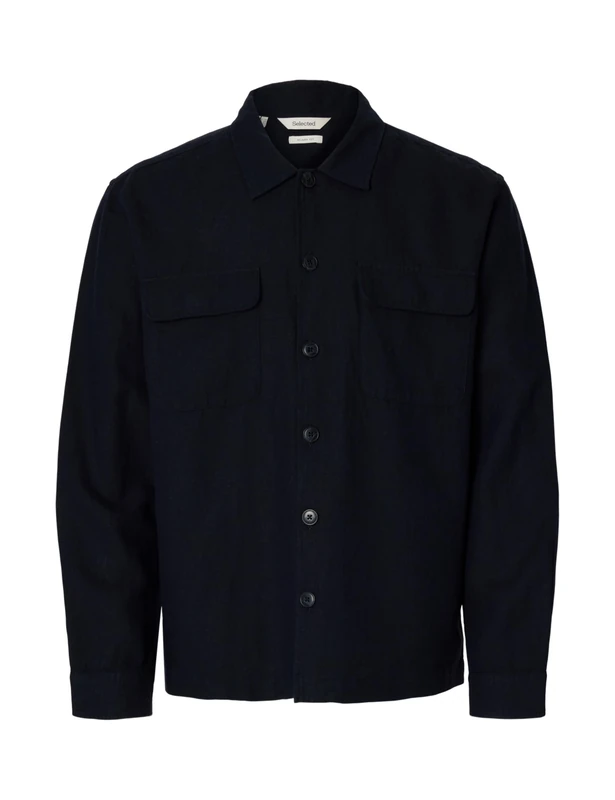 SELECTED FEMME Slh-Leroy Sun Overshirt Ls Noos, Sky Captain, XL