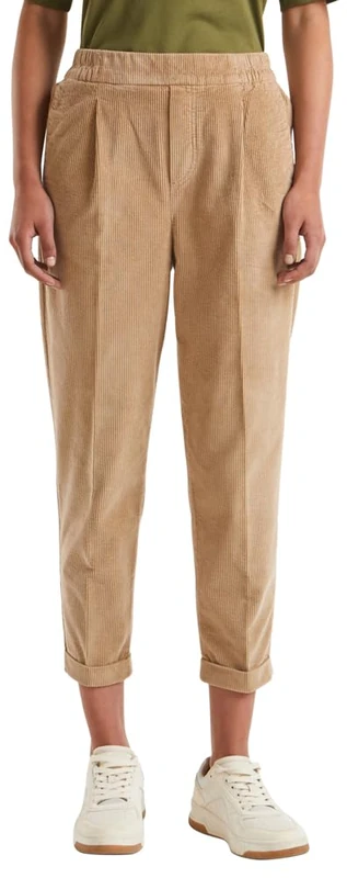 United Colors of Benetton Women's Trousers, Brown, L