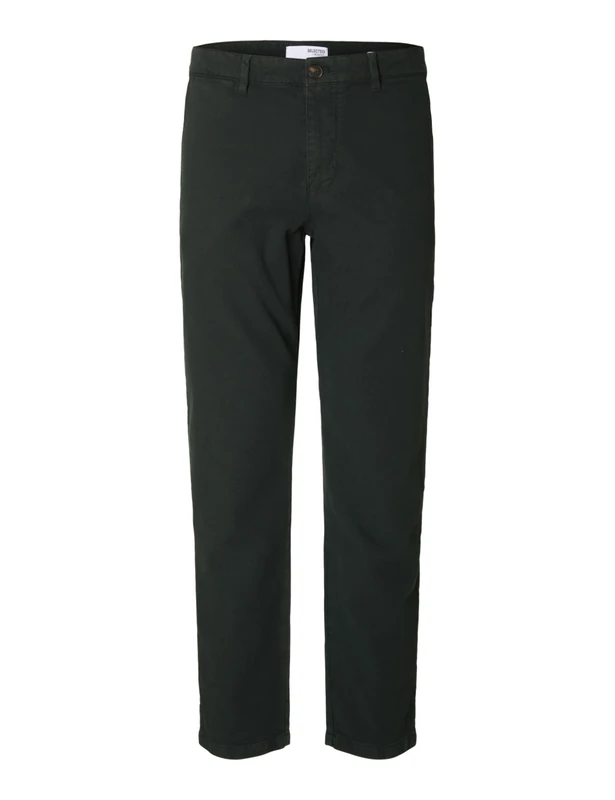 SELECTED FEMME Men's Slh175-Slim Miles Structure Dyed Pant, deep Forest, 34 W/32 L