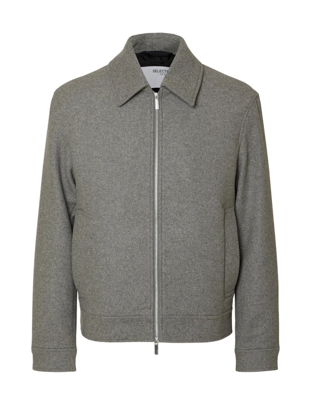 SELECTED FEMME Men's Slhphilip Lano JKT Noos, grey melange, x_l