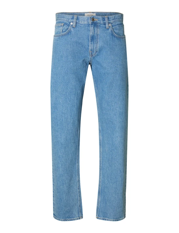 SELECTED FEMME Slh196-Straight Ben Kori Jeans Noos, Light Blue (Light Blue Denim), 30 W/32 L - Image 1