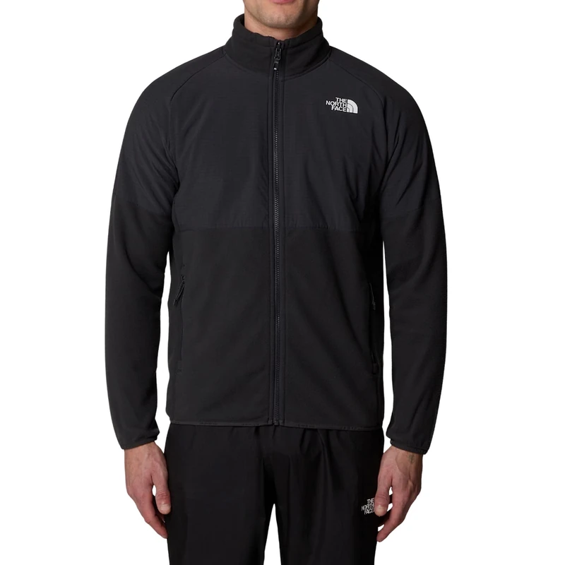 The North Face Men's Glacier Heavyweight Full Zip Jacket, Asphltgy/Asphltgy/Tnfbl, XXL