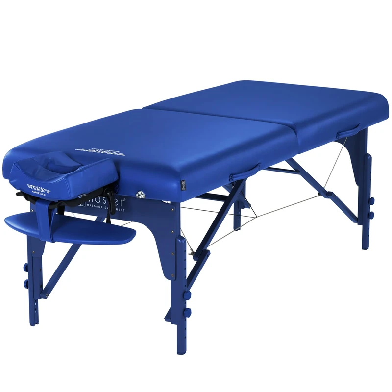 Master Massage 70cm Wide, 7.6cm Memory Foam Montclair Portable Massage Table WITHCarry Bag, Capacity: 340KG Massage Couch Beauty Bed Spa Table, Reiki Shiatsu
