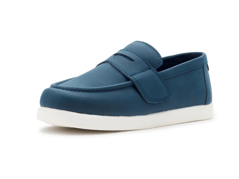 TOMS Youth Boys Oliver Dress Casual, Navy Nubuck PU, 11