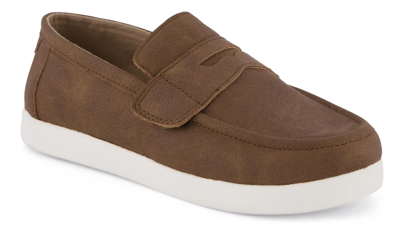 TOMS Youth Boys Oliver Dress Casual, Toffee Microsuede, 11
