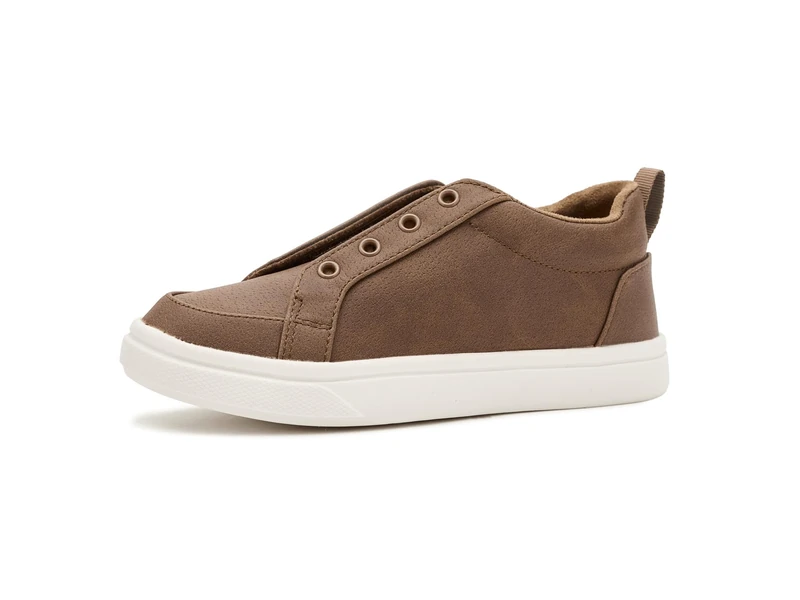 TOMS Youth Unisex Cruz Mid Sneaker, Toffee Microsuede, 4