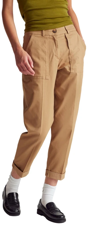 United Colors of Benetton Women's Pantalone 4frxdf08e Trouser, Brown, 16