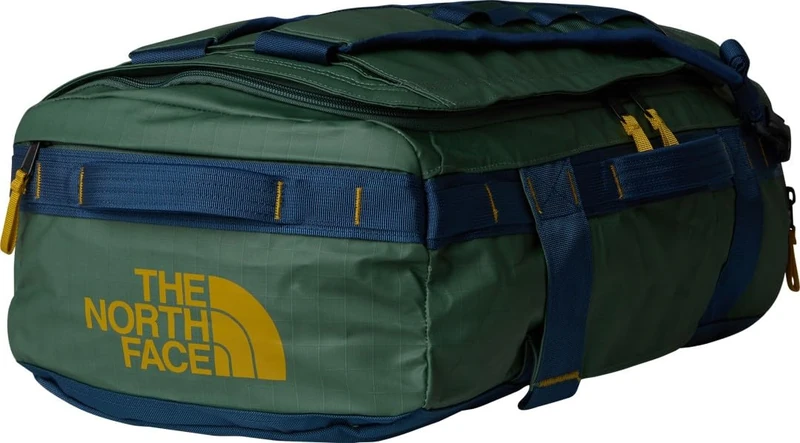 The North Face Unisex Base Camp Voyager 62L Duffel, Duck Green/Shady Blue