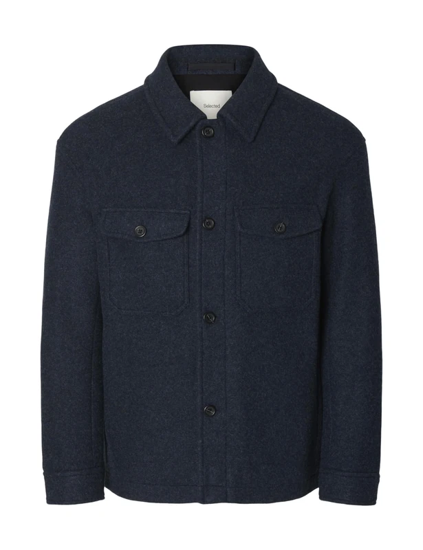 SELECTED FEMME Men's Slhmitch Lano Shacket Noos, Sky Captain, xx_l, Sky Captain, xx_l