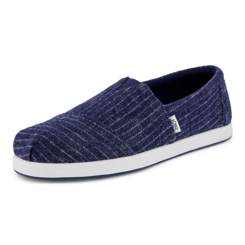 TOMS Men's Alp FWD Espadrille, Navy Cozy Stripe, 10