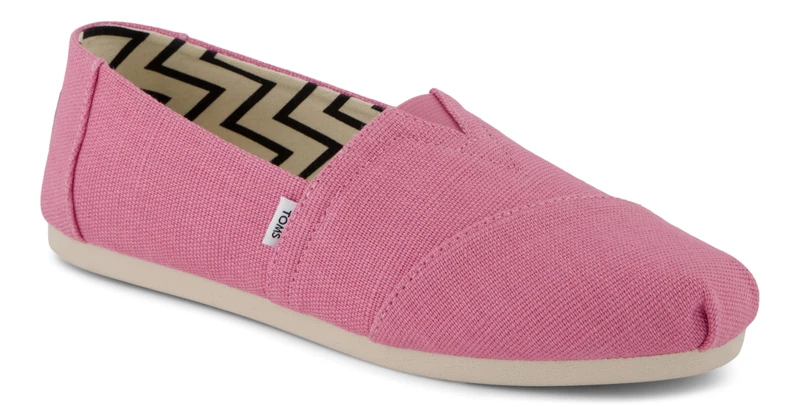 TOMS Women's Alpargata Classic Espadrille, Rose Pink Heritage Canvas, 7