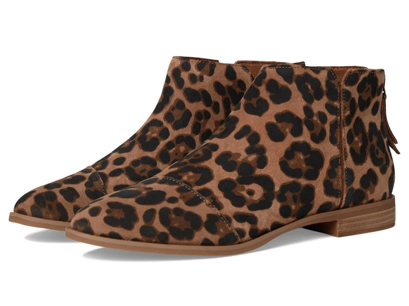 TOMS Women's Rylie Boot, Brown Sugar Leopard Suede, 6.5