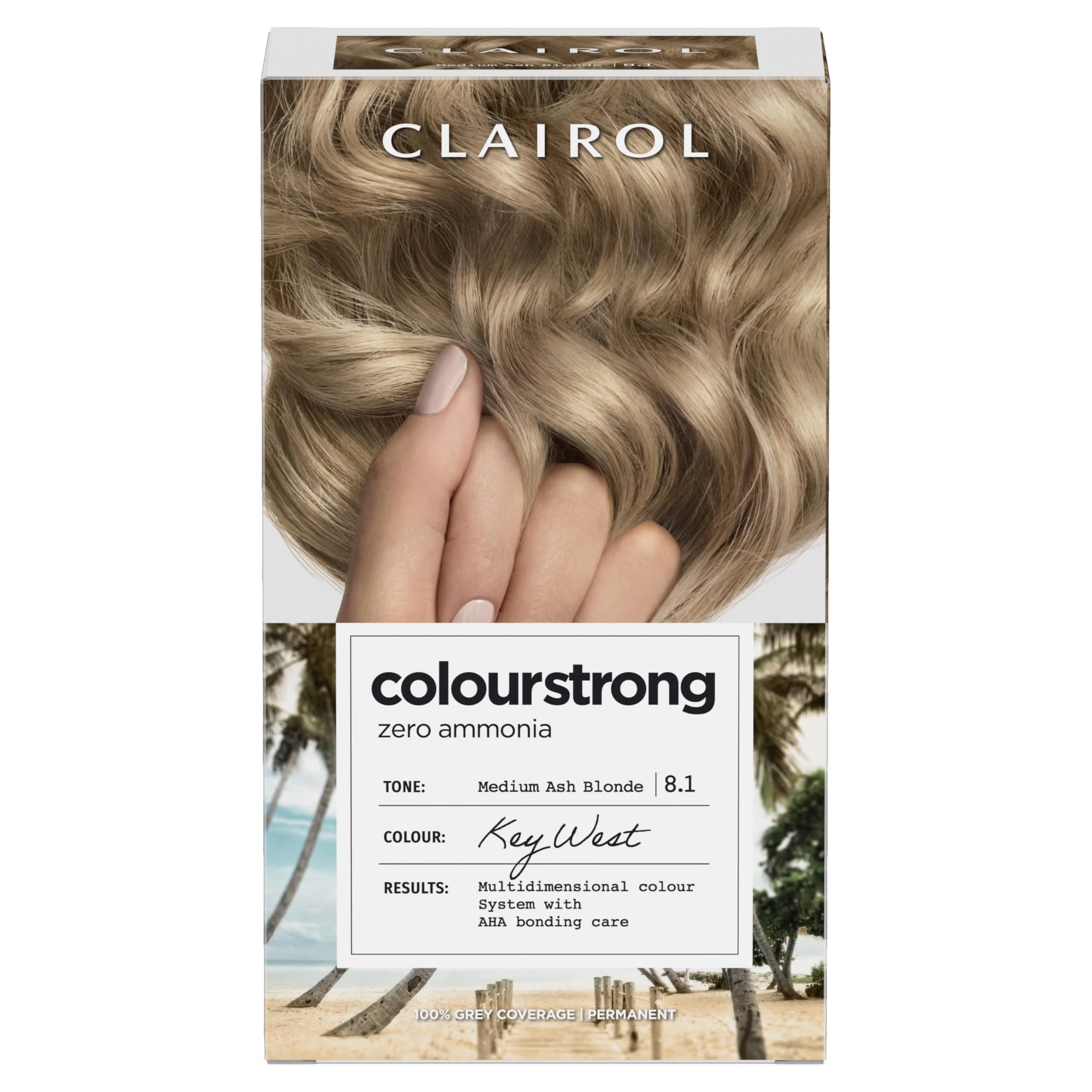 Clairol Colour Strong Permanent Hair Dye - 8.1 Medium Ash Blonde