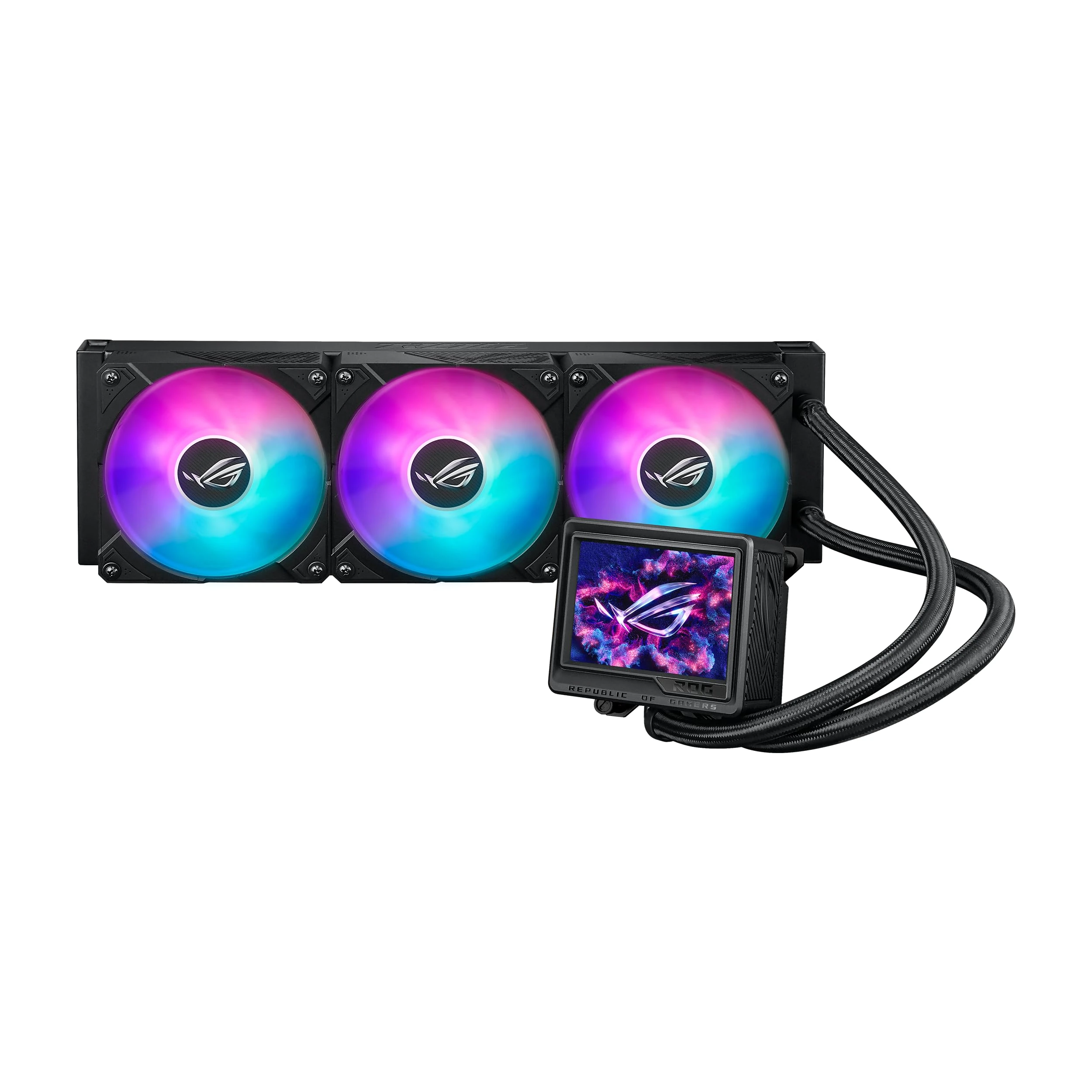 ASUS ROG RYUYJIN III 360 ARGB Extreme All-in-one AIO CPU Liquid Cooler, AMD Ryzen 9000 & Intel Core Ultra Ready, Asetek Gen8 V2 Pump; high Airflow & Static Pressure Magnetic Fans