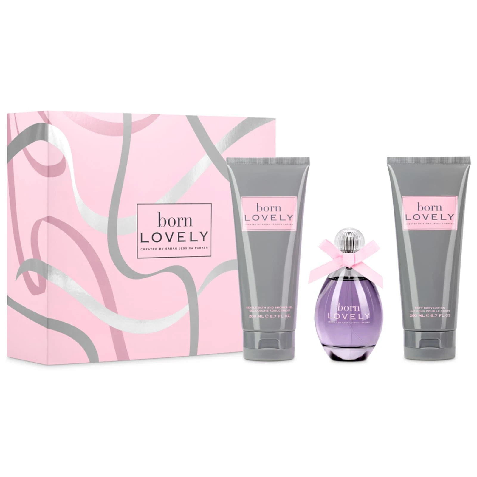 Sarah Jessica Parker Born Lovely Perfume Gift Set (Inc. 100ml Eau de Parfum for Women, 200ml Body Wash, 200ml Body Lotion) Perfume For Women Gift Sets - Genuine SJP Fragrance