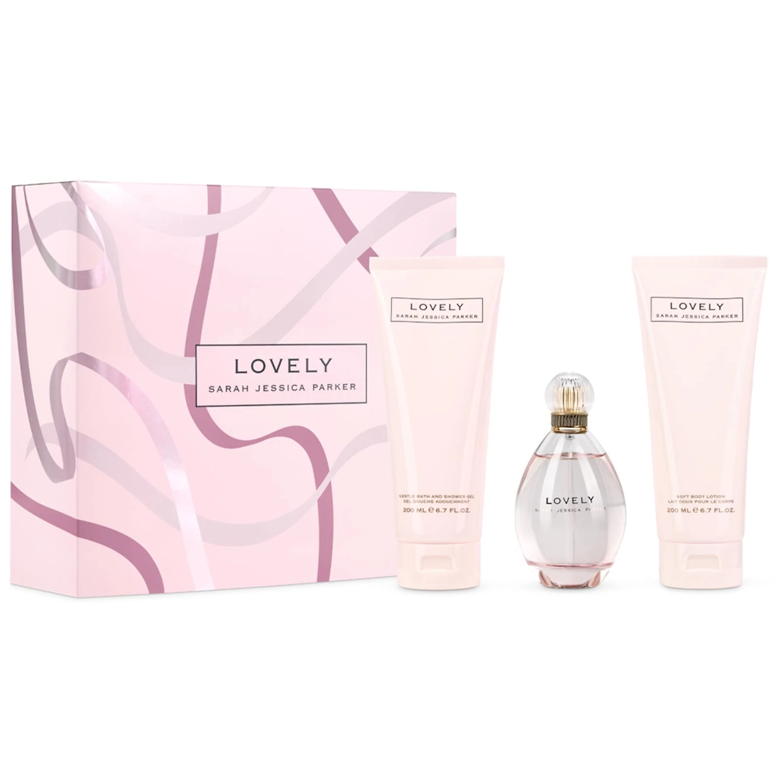 Sarah Jessica Parker Lovely Perfume Gift Set (Inc. 100ml Eau de Parfum for Women, 200ml Body Wash, 200ml Body Lotion). Perfume For Women Gift Sets - Genuine SJP Fragrance
